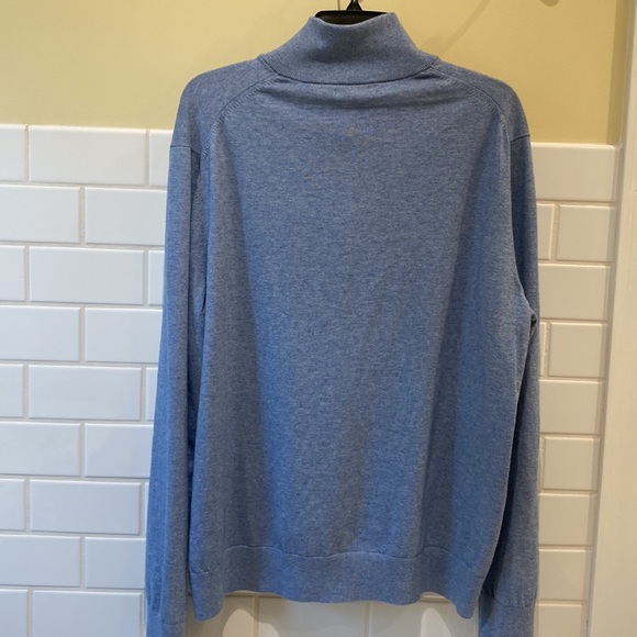 Soft Blue Banana Republic Zip Up Cashmere Blend Sweater - Size XL - Picture 2 of 6